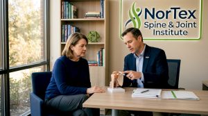 Patient consultation about joint pain