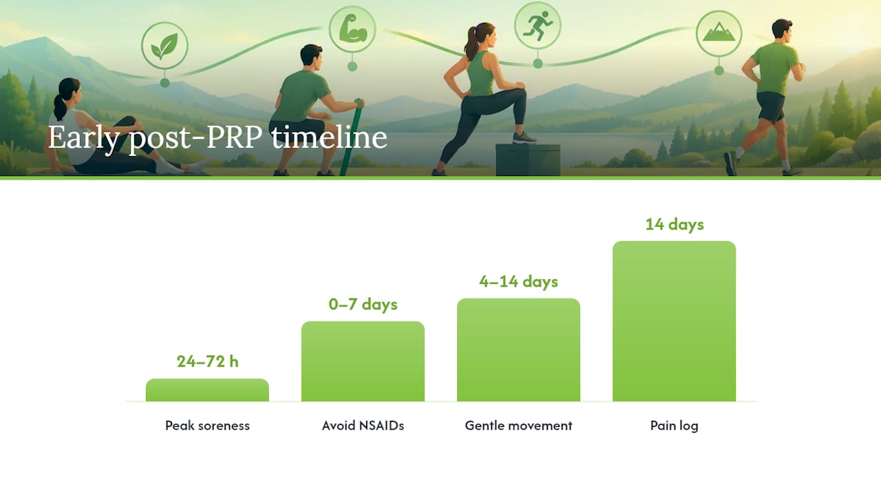 What Should You Do in the First Week After PRP? — overview diagram