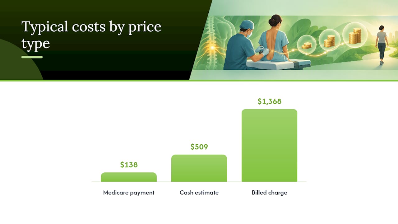 Three nerve block cost figures compared