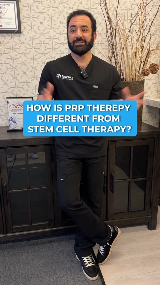 How is PRP Therapy different from Stem Cell Therapy?

The effectiveness of stem cell therapy depends entirely on the source.

🩸 PRP (from your blood) and bone marrow use your own cells—something your body can actually work with.
🚫 Donor cells like placenta or embryonic tissue? Often rejected or short-lived.
✅ Stick with what your body recognizes: itself.

📞 (972) 872-8408
🌐 nortexspineandjoint.com

#RegenerativeMedicine #PRPTherapy #JointHealing #NortexSpineAndJoint #NaturalHealing #PRPtherapy